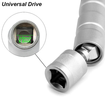 Spark Plug Socket Wrench Adapter Kit — 14mm & 16mm Magnetic Swivel Torque Removal Tool for Cars