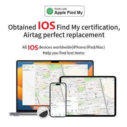 JSPTEC Bluetooth GPS Tracker — IPX5 Waterproof Mini Finder for Kids, Pets, Elderly & Keys (iOS)
