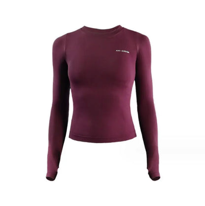 Women's Long Sleeve Yoga Sport Top — Gym Fitness Running Shirt