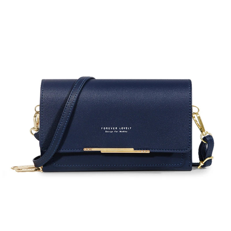 Women's Korean Multi-Card Wallet — Large Capacity Casual Shoulder Bag & Mobile Phone Purse
