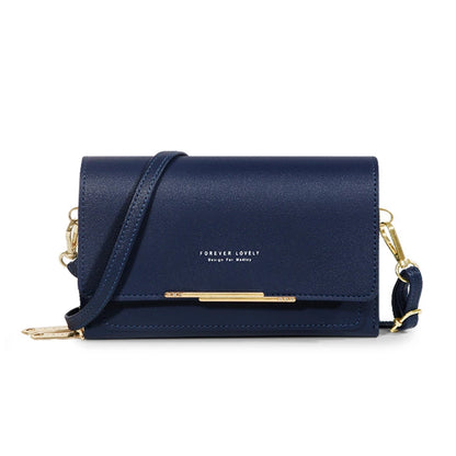 Women's Korean Multi-Card Wallet — Large Capacity Casual Shoulder Bag & Mobile Phone Purse