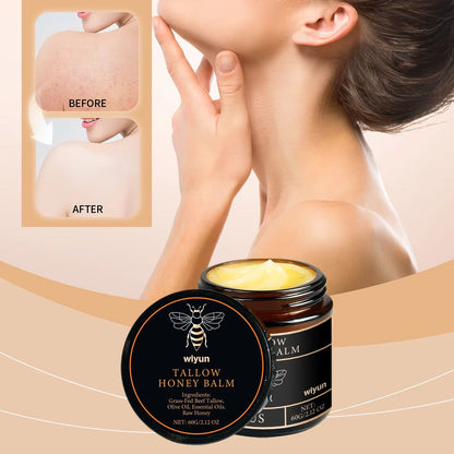 Tallow Honey Glow Cream — Hydrating Face & Body Moisturizer for Firming & Brightening