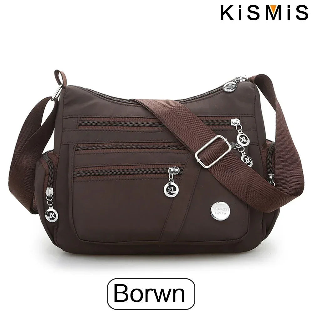 Women's Waterproof Crossbody Bag — Casual Oxford Shoulder & Messenger Bag
