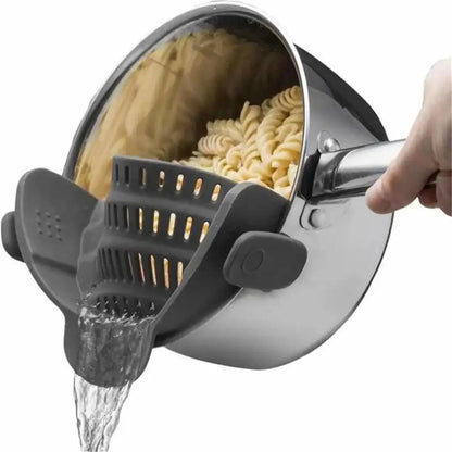 Adjustable Clip-On Pot Strainer — Universal Pasta & Vegetable Strainer for Pots, Pans & Bowls