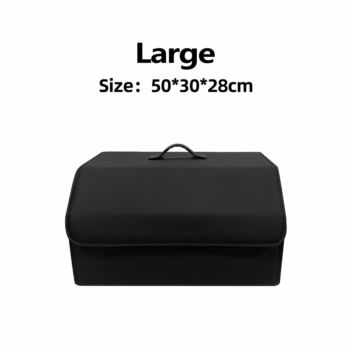 PU Leather Car Trunk Organizer — Collapsible Waterproof Storage Box for SUV, Camping & Road Trips