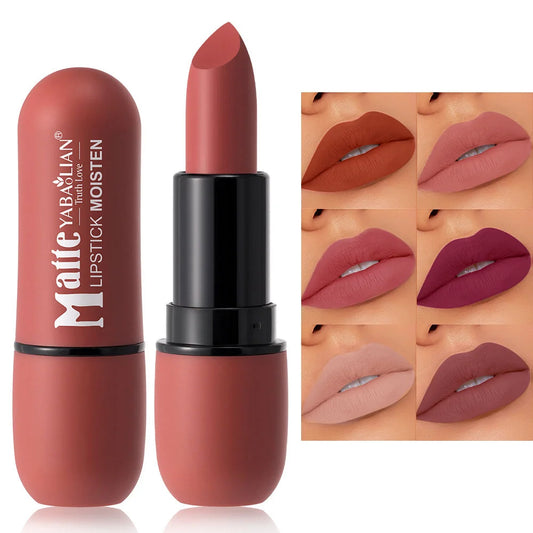 Velvet Matte Lipstick – Six Numbered Shades