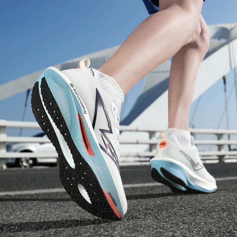 Carbon Board Marathon Running Sneakers — Breathable Lightweight Athletic Shoes for Men & Women