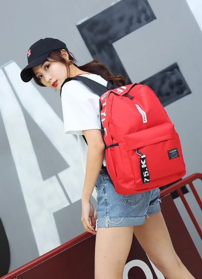 Korean Style Large Capacity Fashion Backpack — Trendy School & Travel Bag for Men & Women