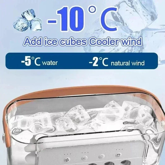 3-in-1 Mini Air Cooler Fan — Portable USB Humidifier, LED Night Light & Personal Air Conditioner