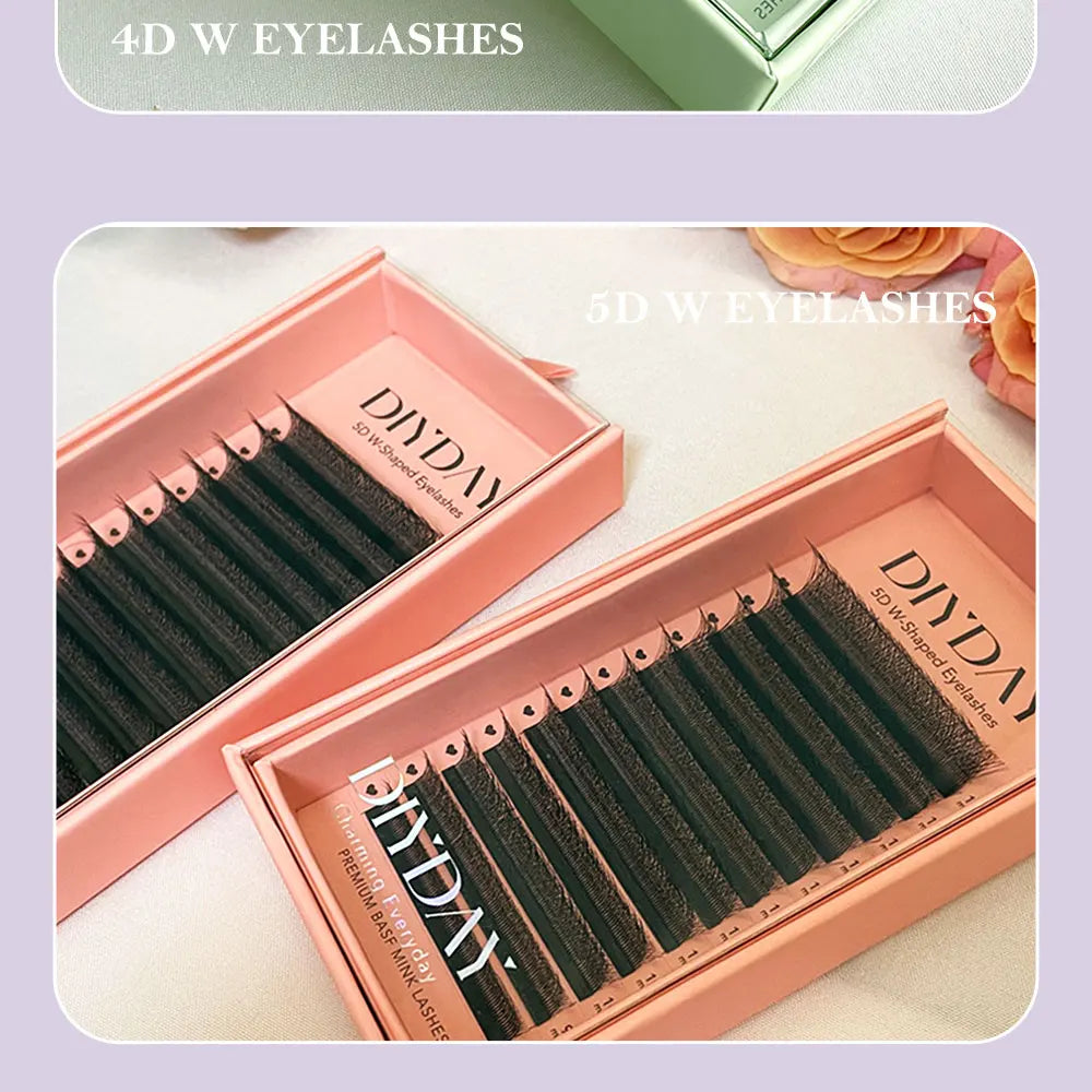 DIYDAY W-Shape Eyelash Extensions — Dramatic Volume & Length at Home