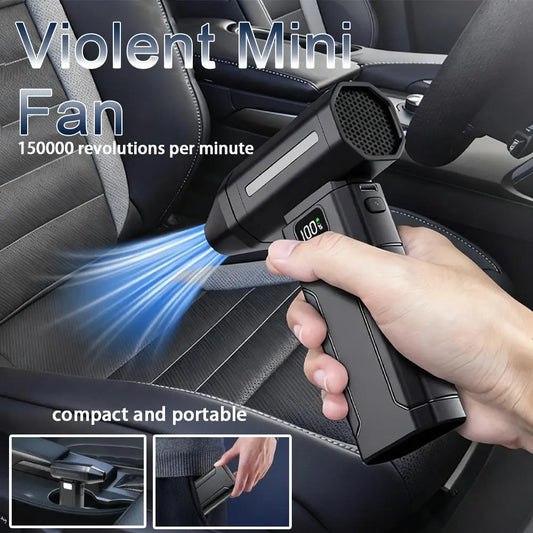 X8 Brushless Turbo Jet Fan Blower — 150,000 RPM Electric Air Blower & Dust Cleaner for PC, Keyboard & Electronics