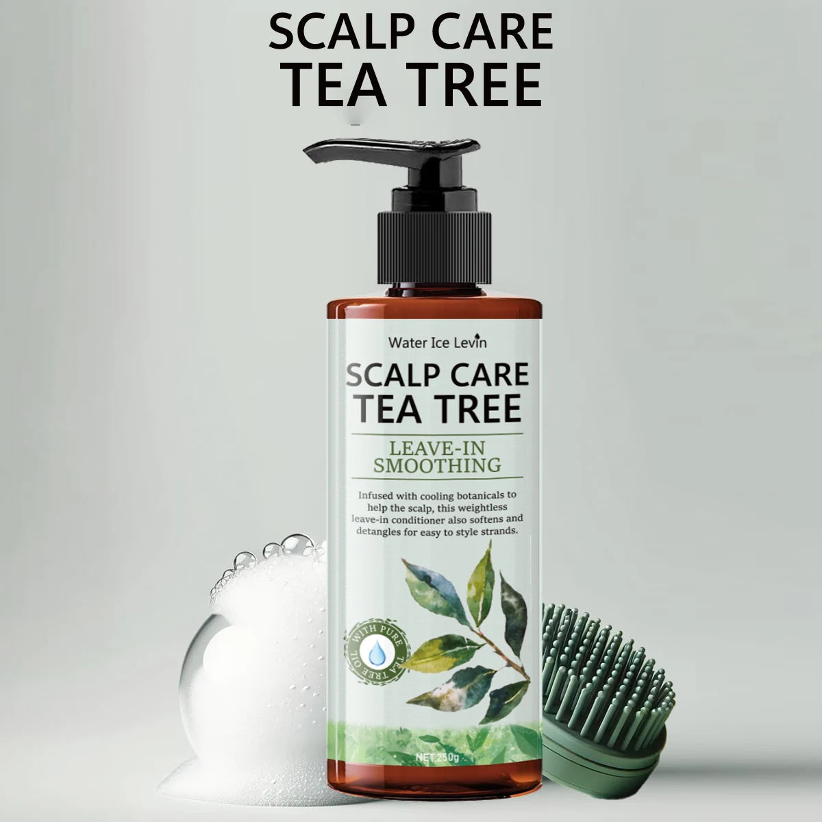 Tea Tree Super Fluffy Moisturizing Conditioner — Fresh & Smooth Dry Hair Care with Long-Lasting Fragrance (250g)