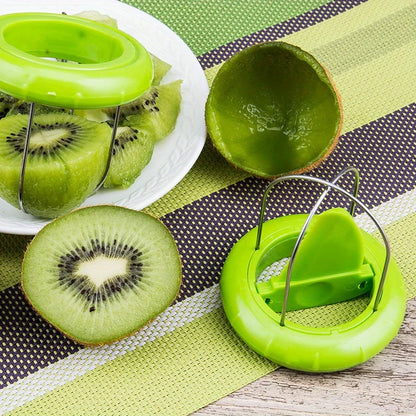Stainless Steel Kiwi Cutter, Peeler & Slicer — Fast Fruit Peeling Kitchen Gadget