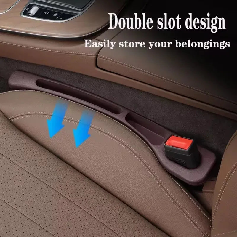Car Seat Gap Filler — Leak-Proof Side Seam Plug Strip & Phone Wallet Holder for All Car Models