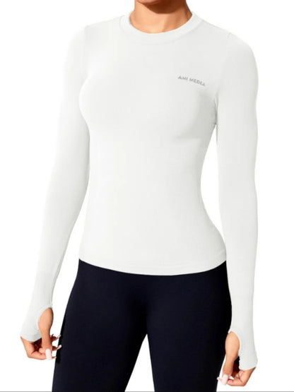 Women's Long Sleeve Yoga Sport Top — Gym Fitness Running Shirt