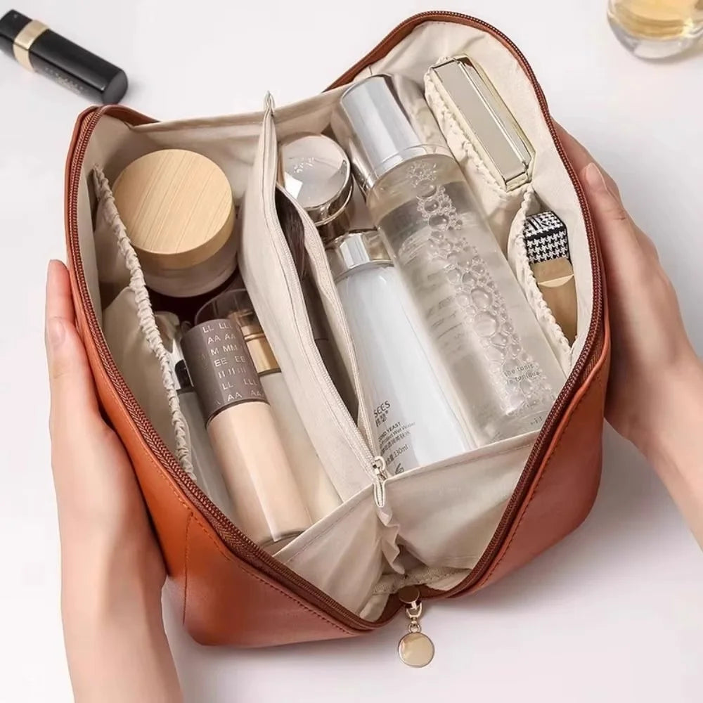Pillow Makeup Bag — Luxury Travel Cosmetic Organizer for Women