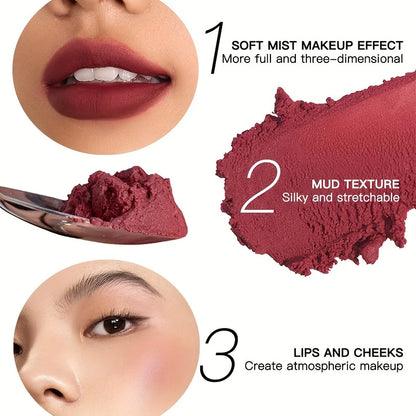 19-Color Matte Velvet Liquid Lipstick — Waterproof Long-Lasting Lip Glaze in Nude, Red & Black Shades