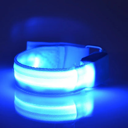 LED Safety Armband Light — USB Rechargeable Running & Cycling Wristband