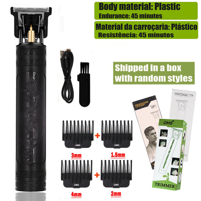 Rechargeable T9 Detail Hair & Beard Trimmer – 12 Designs