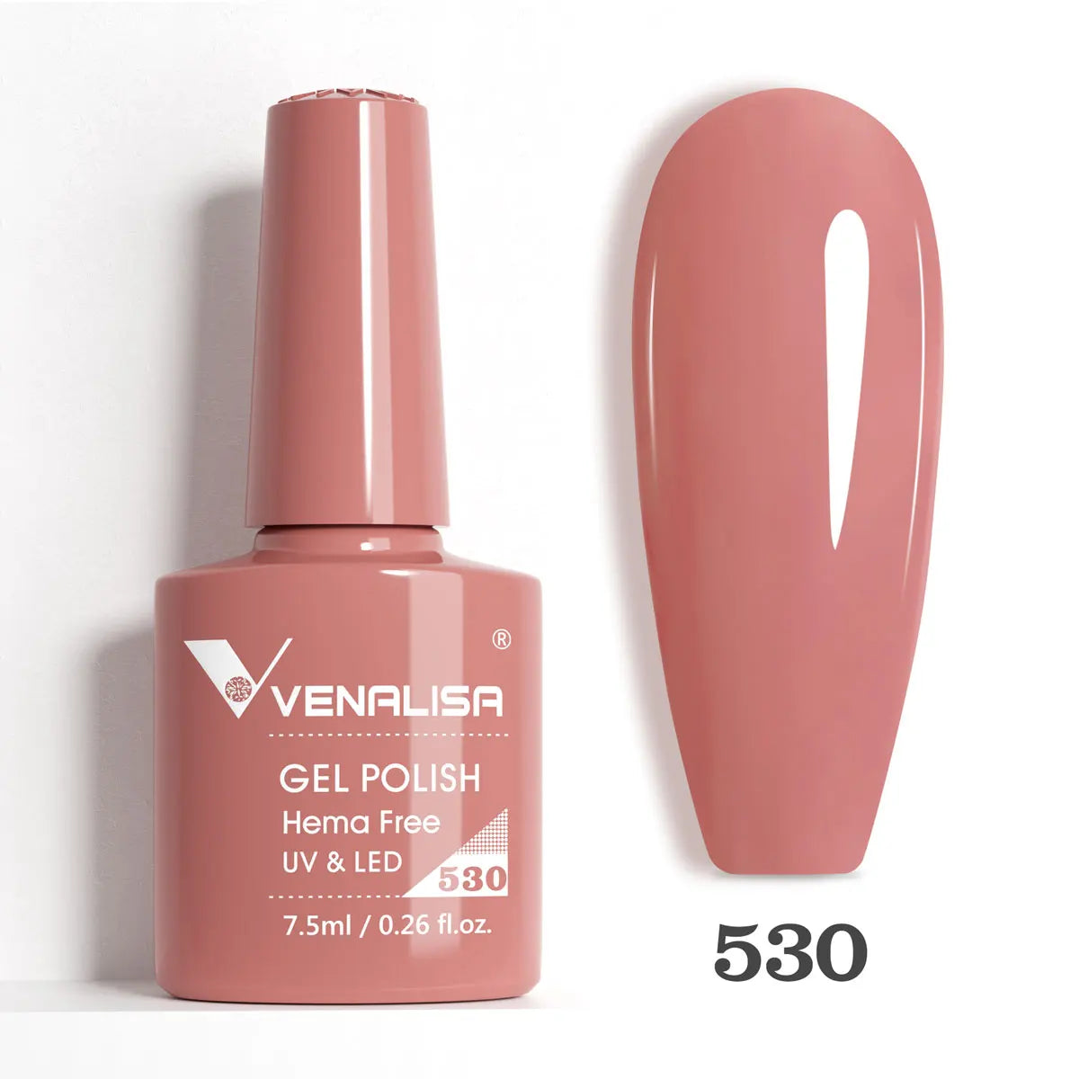 Venalisa HEMA-Free Glitter Gel Nail Polish — Full Coverage UV LED Soak-Off, Jelly Pink & Nude