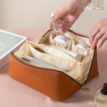 Luxury Makeup Organizer Bag — Zip Travel Cosmetic Case for Women