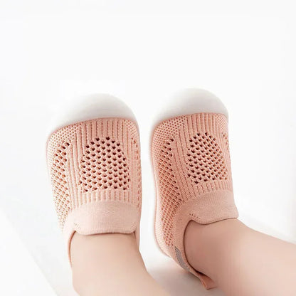Toddler Breathable Knitted Slip-On Sneakers — Soft Non-Slip School Casual Shoes for Boys & Girls