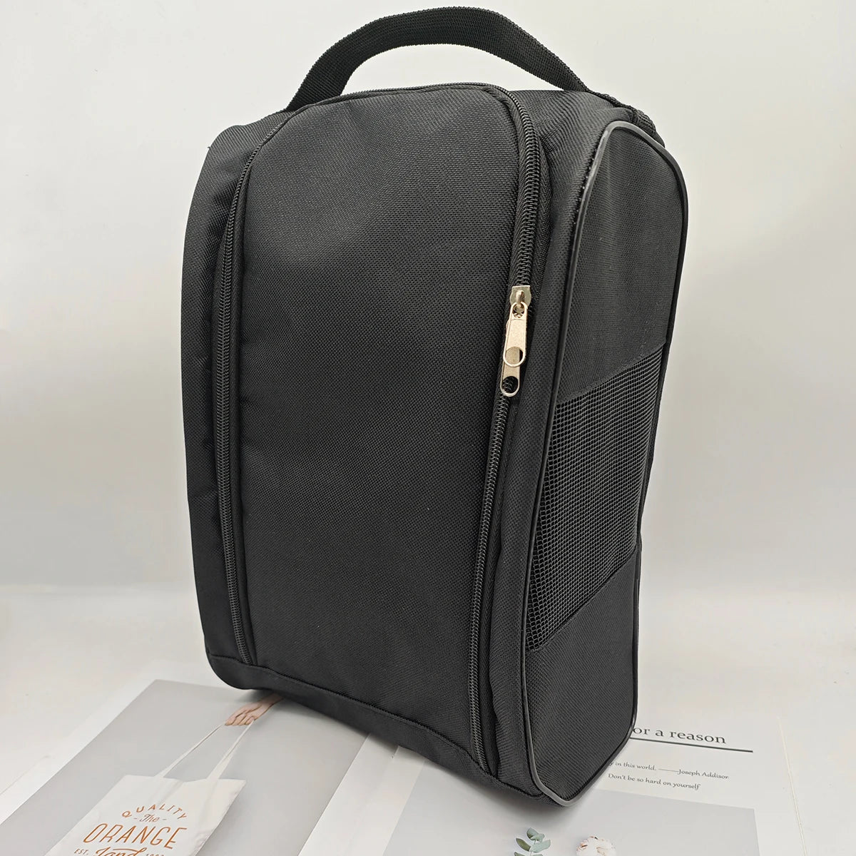 Portable Sports Shoe Bag — Breathable Oxford Carry Bag for Golf, Football & Tennis