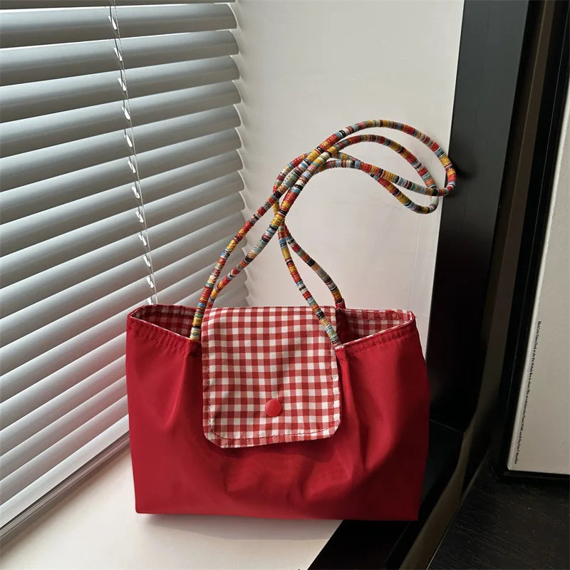 Casual Versatile Tote Bag — Large Capacity Commuting Shoulder & Underarm Bag for Women
