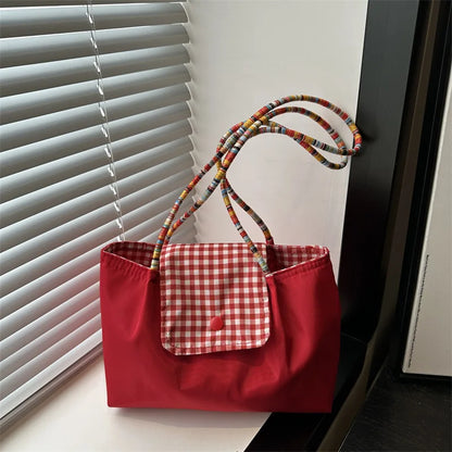 Casual Versatile Tote Bag — Large Capacity Commuting Shoulder & Underarm Bag for Women