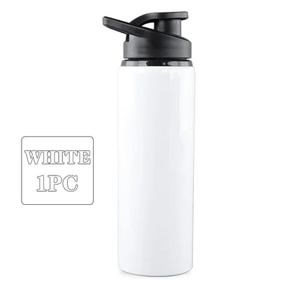 Metal Portable Aluminum Water Bottle — Leakproof Reusable Sports Bottle for Cycling, Hiking & Travel (600ml)