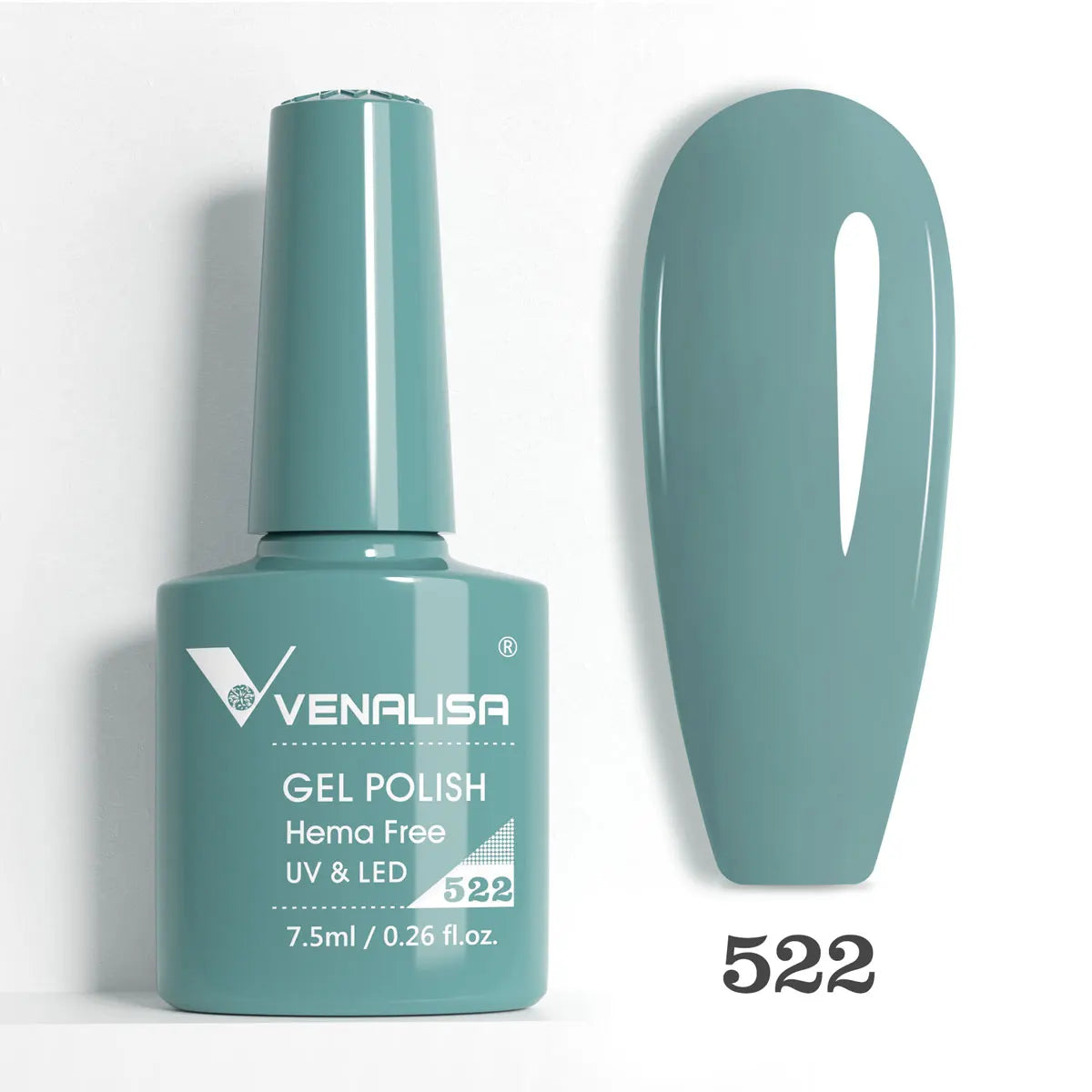 Venalisa HEMA-Free Glitter Gel Nail Polish — Full Coverage UV LED Soak-Off, Jelly Pink & Nude