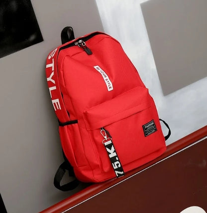 Korean Style Large Capacity Fashion Backpack — Trendy School & Travel Bag for Men & Women