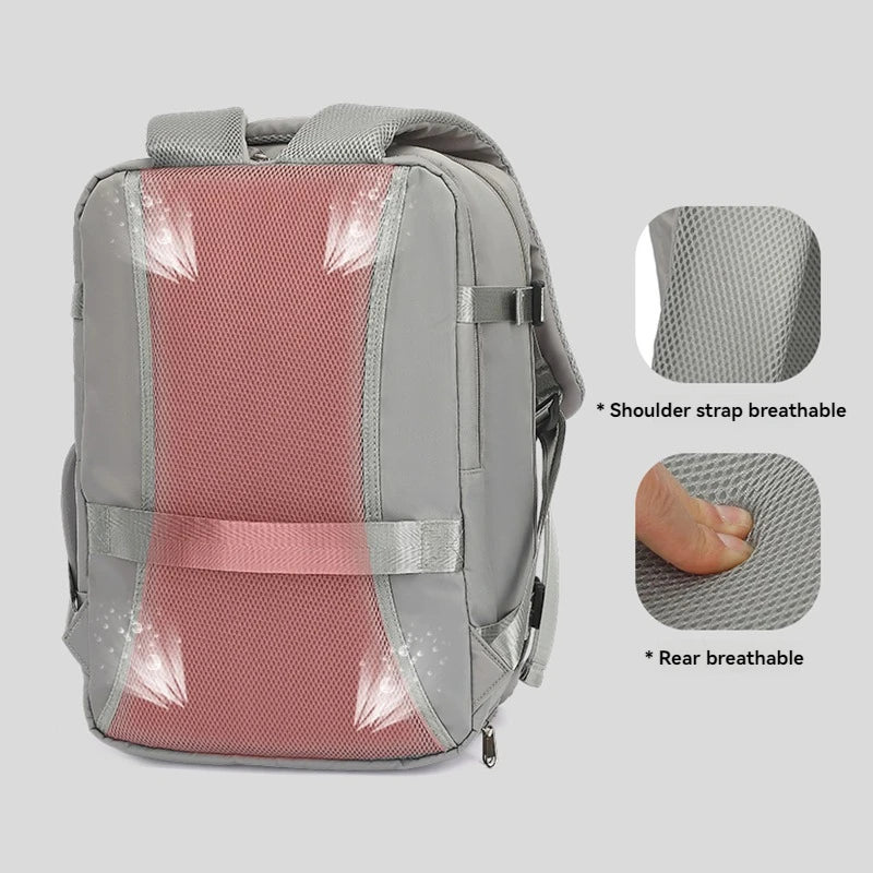 Lumin Cabin Travel Backpack — 42x18x29cm Hand Luggage Laptop Bag for Men & Women