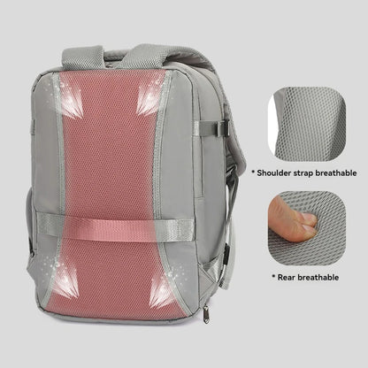 Lumin Cabin Travel Backpack — 42x18x29cm Hand Luggage Laptop Bag for Men & Women