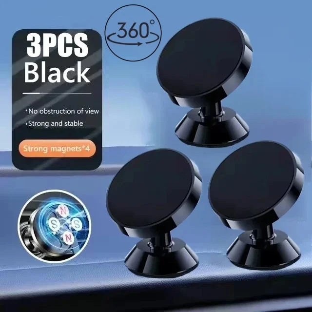 Magnetic Car Phone Holder — Universal Dashboard Mount for iPhone, Samsung, Xiaomi & Huawei