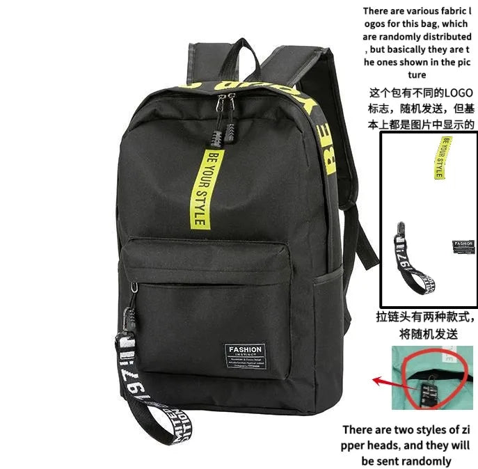 Korean Style Large Capacity Fashion Backpack — Trendy School & Travel Bag for Men & Women