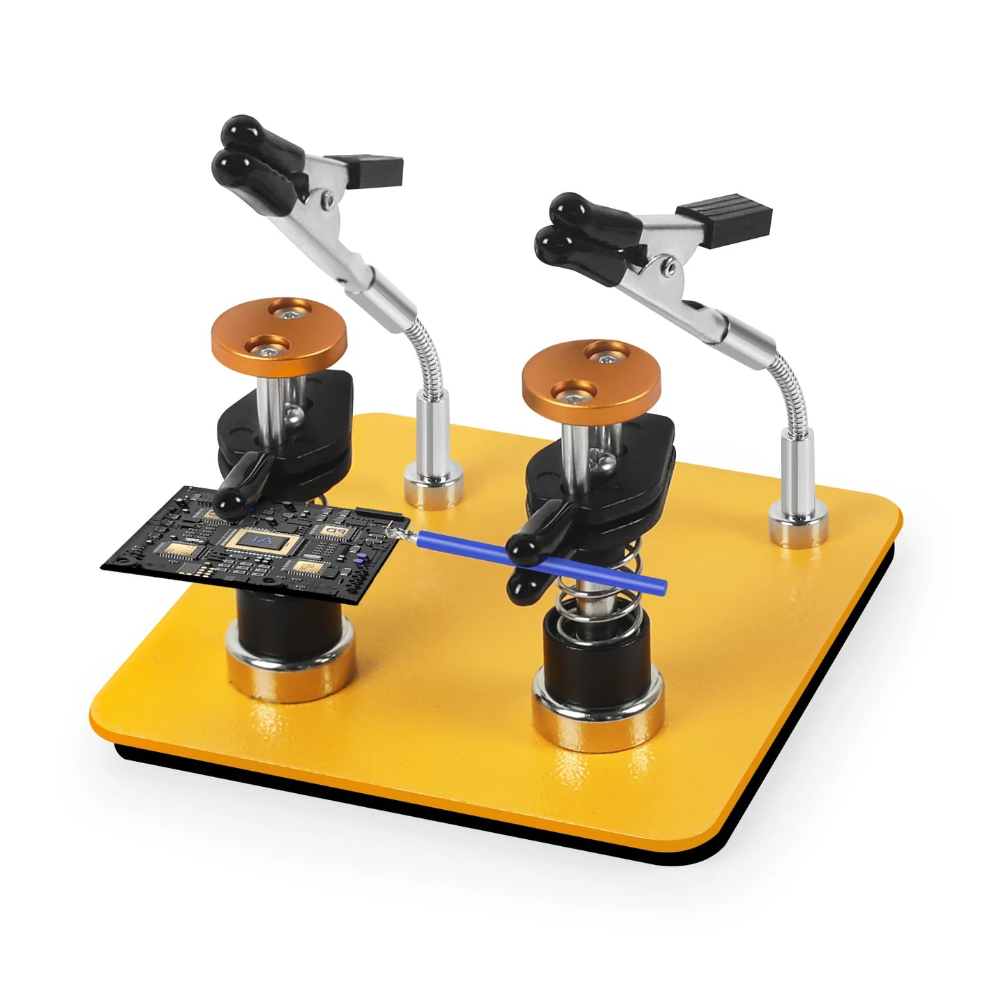 Magnetic Helping Hand Soldering Tool — Third Hand with Flexible Arms & Alligator Clips for Electronics Repair