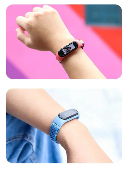 Nylon Sport Strap for Xiaomi Mi Band 3 4 5 6 7 — Soft Adjustable Replacement Wristband