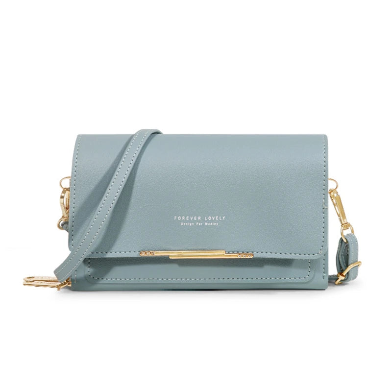 Women's Korean Multi-Card Wallet — Large Capacity Casual Shoulder Bag & Mobile Phone Purse