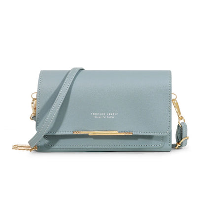 Women's Korean Multi-Card Wallet — Large Capacity Casual Shoulder Bag & Mobile Phone Purse