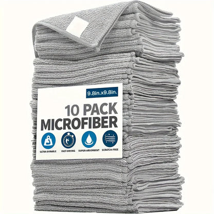 Microfiber Kitchen Cleaning Cloths — Ultra-Fine Fiber Absorbent & Stain-Removing Towels (5, 10 or 20 Pack)