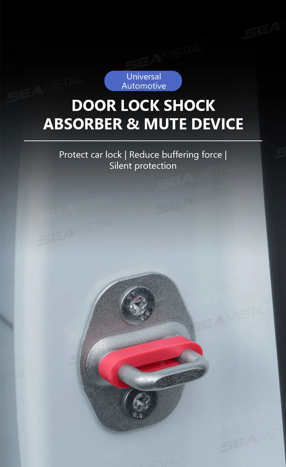 Universal Car Door Shock Absorber — Soundproof Anti-Vibration Cushion Buffer Pad & Damper
