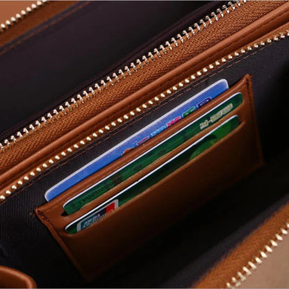 Women's Korean Multi-Card Wallet — Large Capacity Casual Shoulder Bag & Mobile Phone Purse