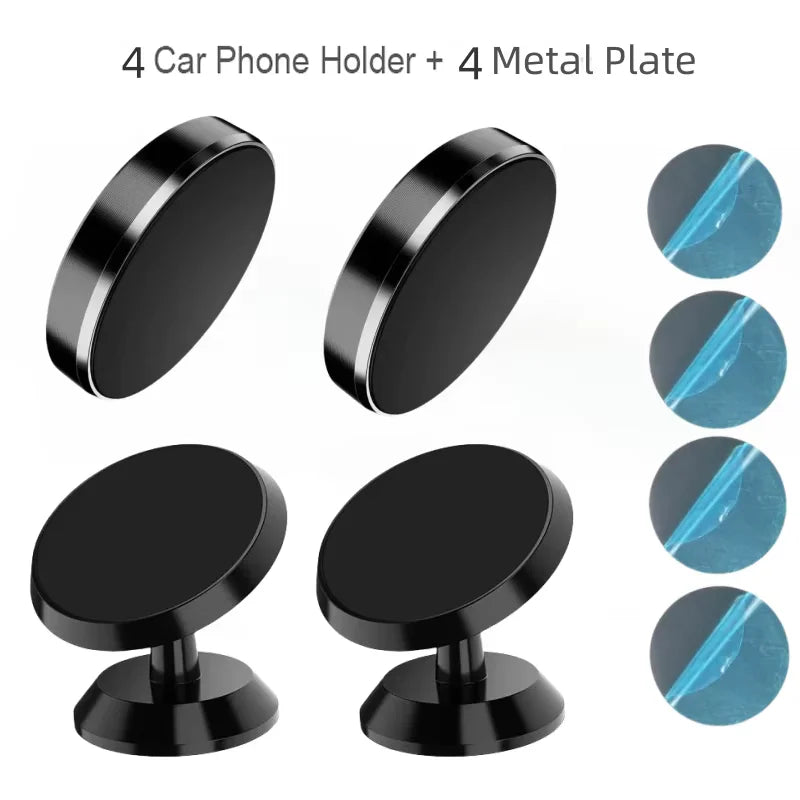Magnetic Car Phone Holder — Universal Dashboard Mount for iPhone, Samsung, Xiaomi & Huawei