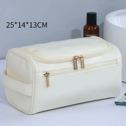 Leather Toiletry Bag — Hanging Dopp Kit for Men & Women