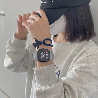 Kids Sport LED Digital Watch — Waterproof Silicone Wristwatch for Boys & Girls