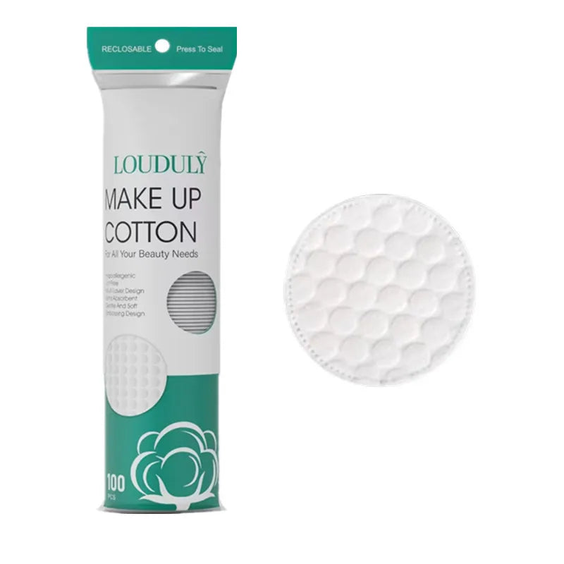 Disposable Makeup Remover Cotton Pads — Soft Dual-Sided Facial Cleansing Rounds for Daily Use & Nail Polish Removal