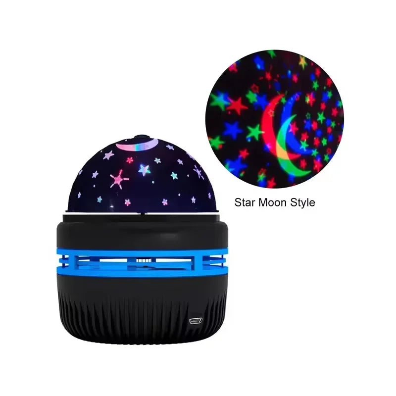 LED Starry Sky Night Light Projector — USB Magic Ball Moon & Star Atmosphere Lamp for Home & Room Decor
