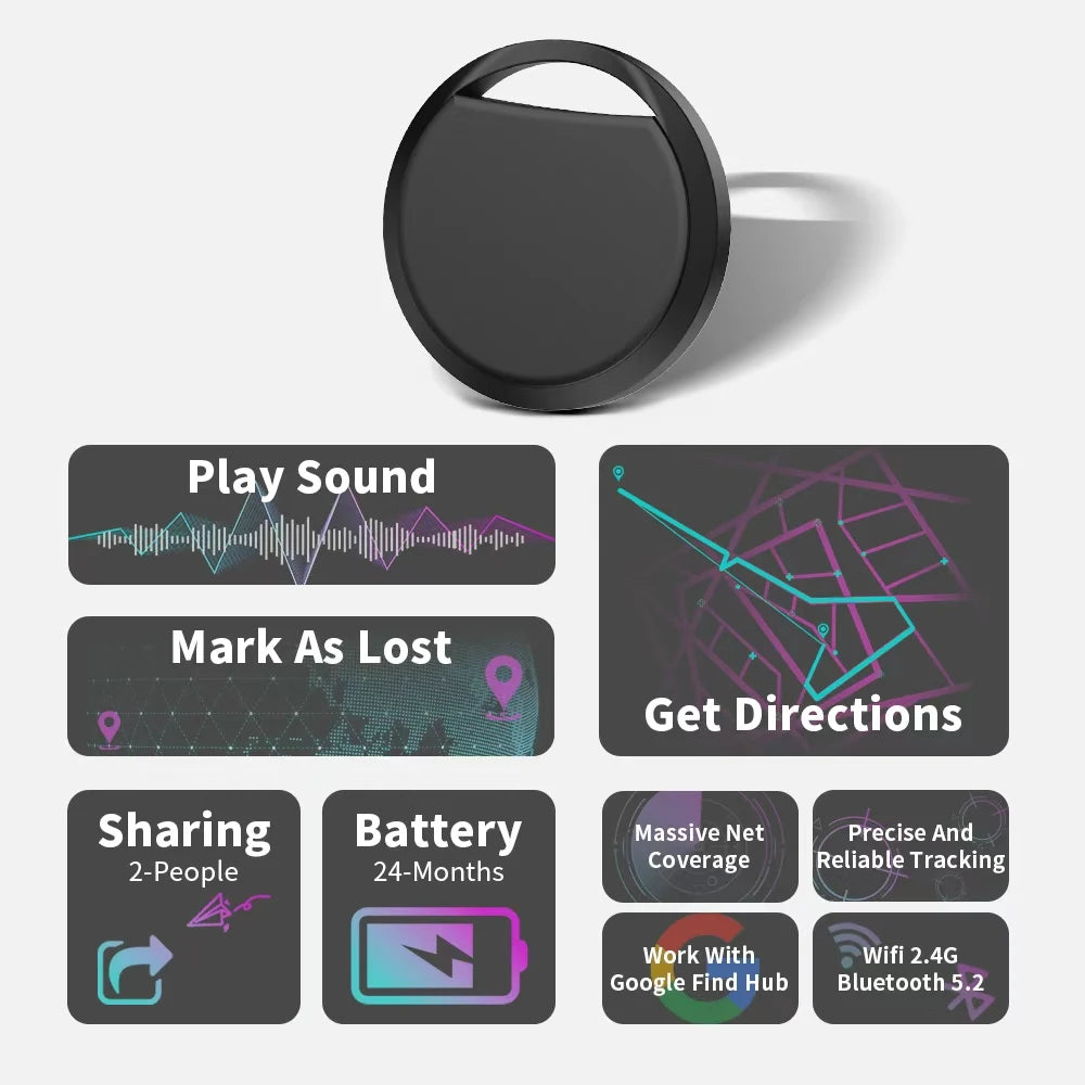 Android Bluetooth Navigation Tracker — Google Find Hub Compatible Key Finder for Samsung, Xiaomi & Pixel
