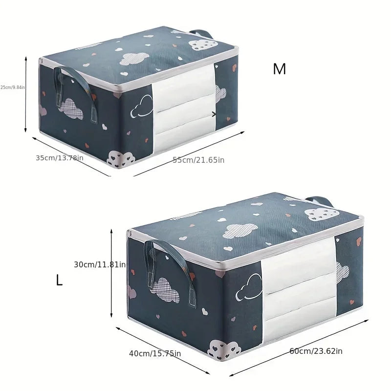 Large Capacity Multi-Purpose Storage Bag with Handles — Dustproof & Moisture-Resistant Non-Woven Fabric